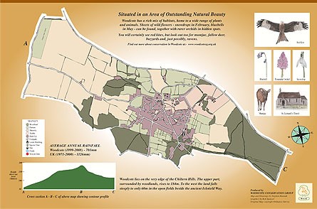 Image showing map of Woodcote parish